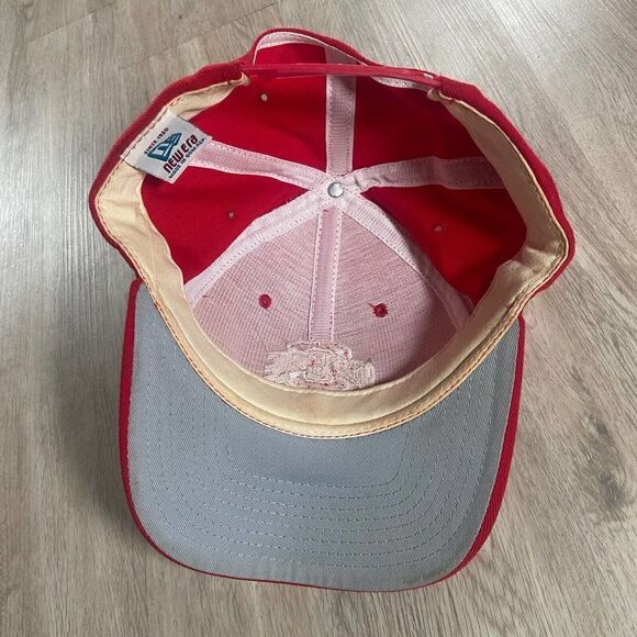 Vintage New Era Ohio State Buckeyes Snapback Hat NCAA College Football Red Cap‎ - Picture 3 of 8